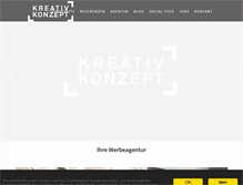 Tablet Screenshot of kreativ-konzept.com